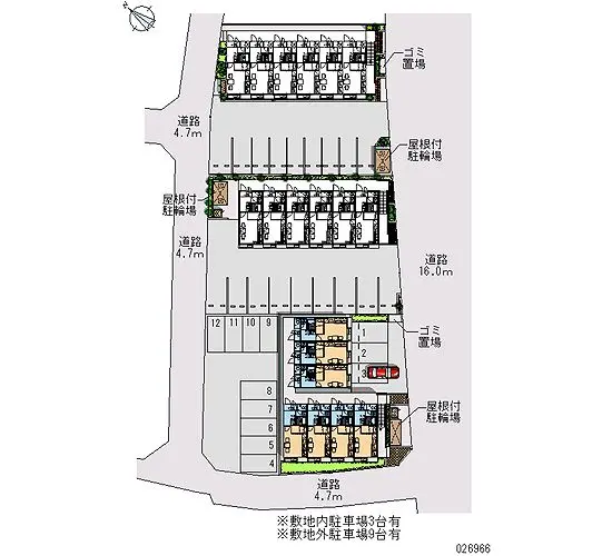 ★手数料０円★愛甲郡愛川町中津　月極駐車場（LP）